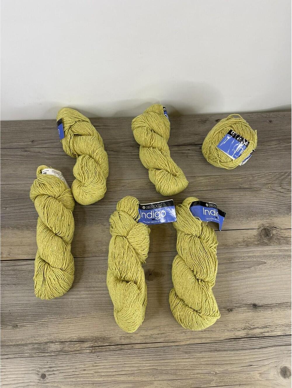 Berroco Indigo Yarn Lot 6 Color 6442 DYE LOT 74903 100g Italy